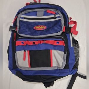 Kids' Blue and Red Backpack